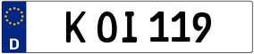 Trailer License Plate
